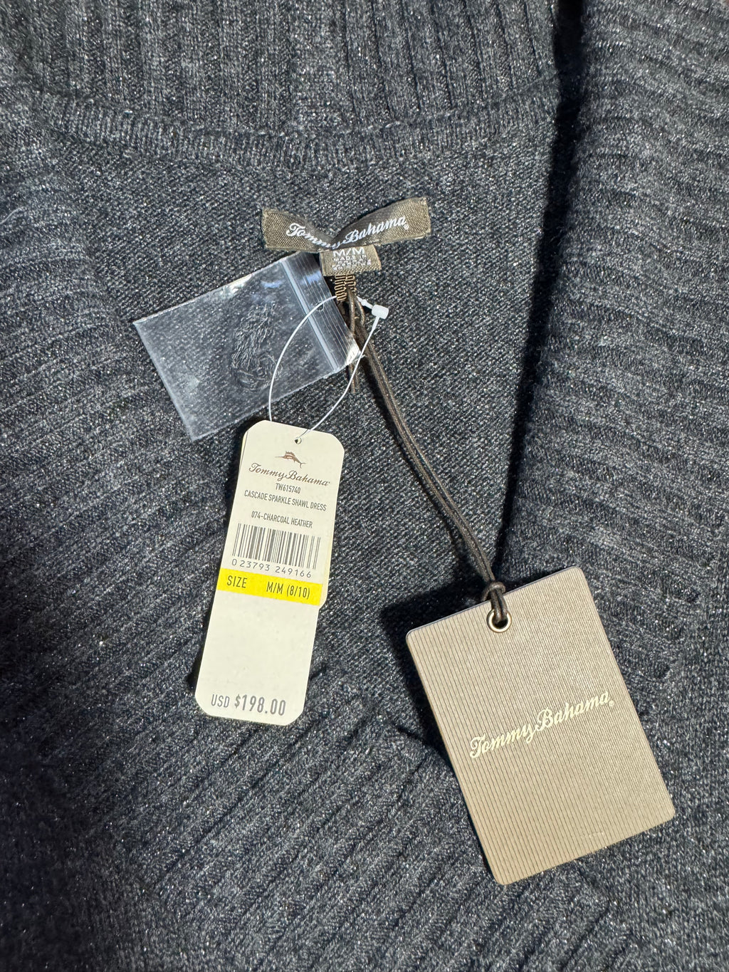 Tommy Bahama Women’s Gray Long-Sleeve Sweater Dress - NWT - Medium (8/10) / Gray