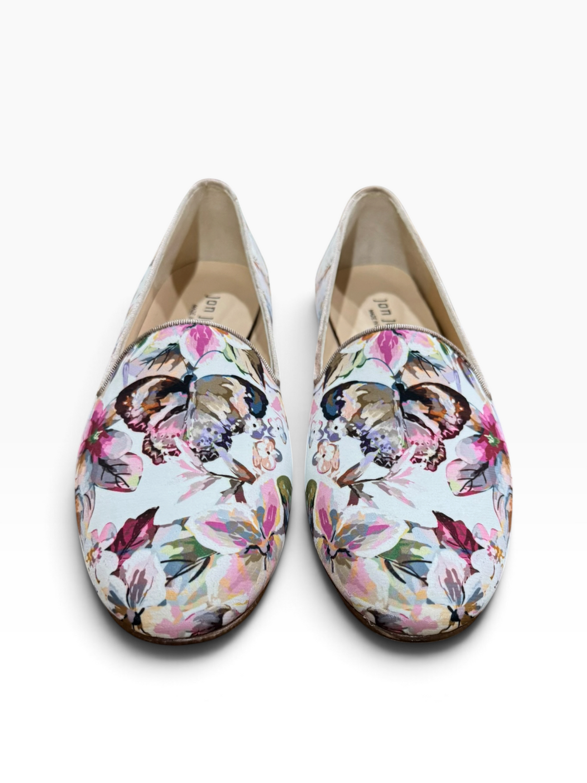 Jon Josef Gatsby Mariposa Women’s 9.5M Butterfly Floral Loafers Made in Spain - New