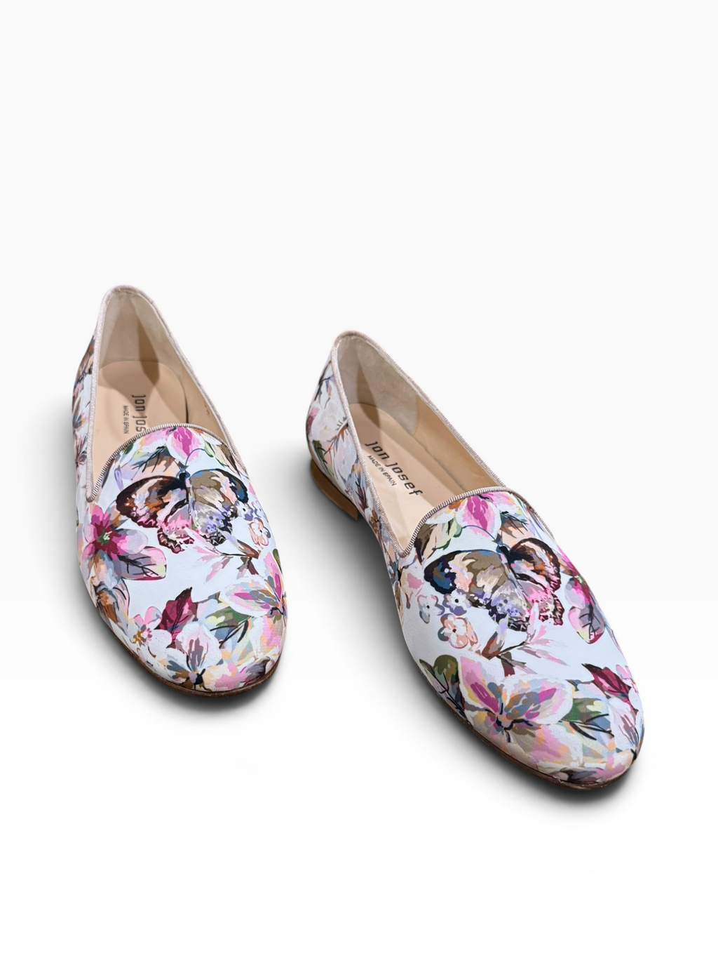Jon Josef Gatsby Mariposa Women’s 9.5M Butterfly Floral Loafers Made in Spain - New