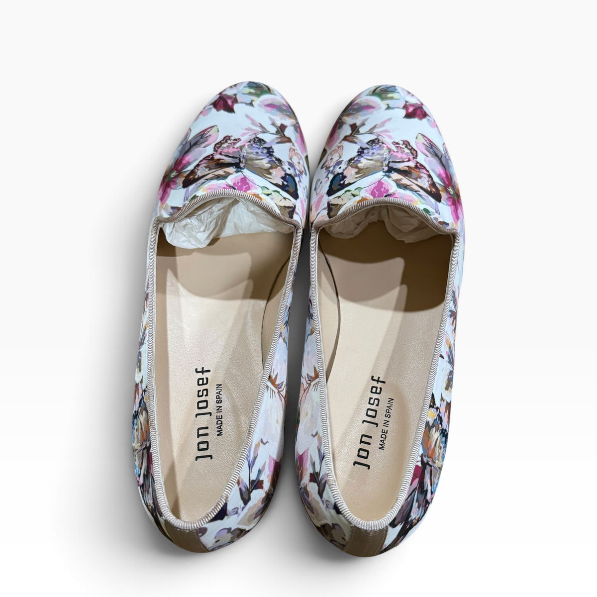 Jon Josef Gatsby Mariposa Women’s 9.5M Butterfly Floral Loafers Made in Spain - New