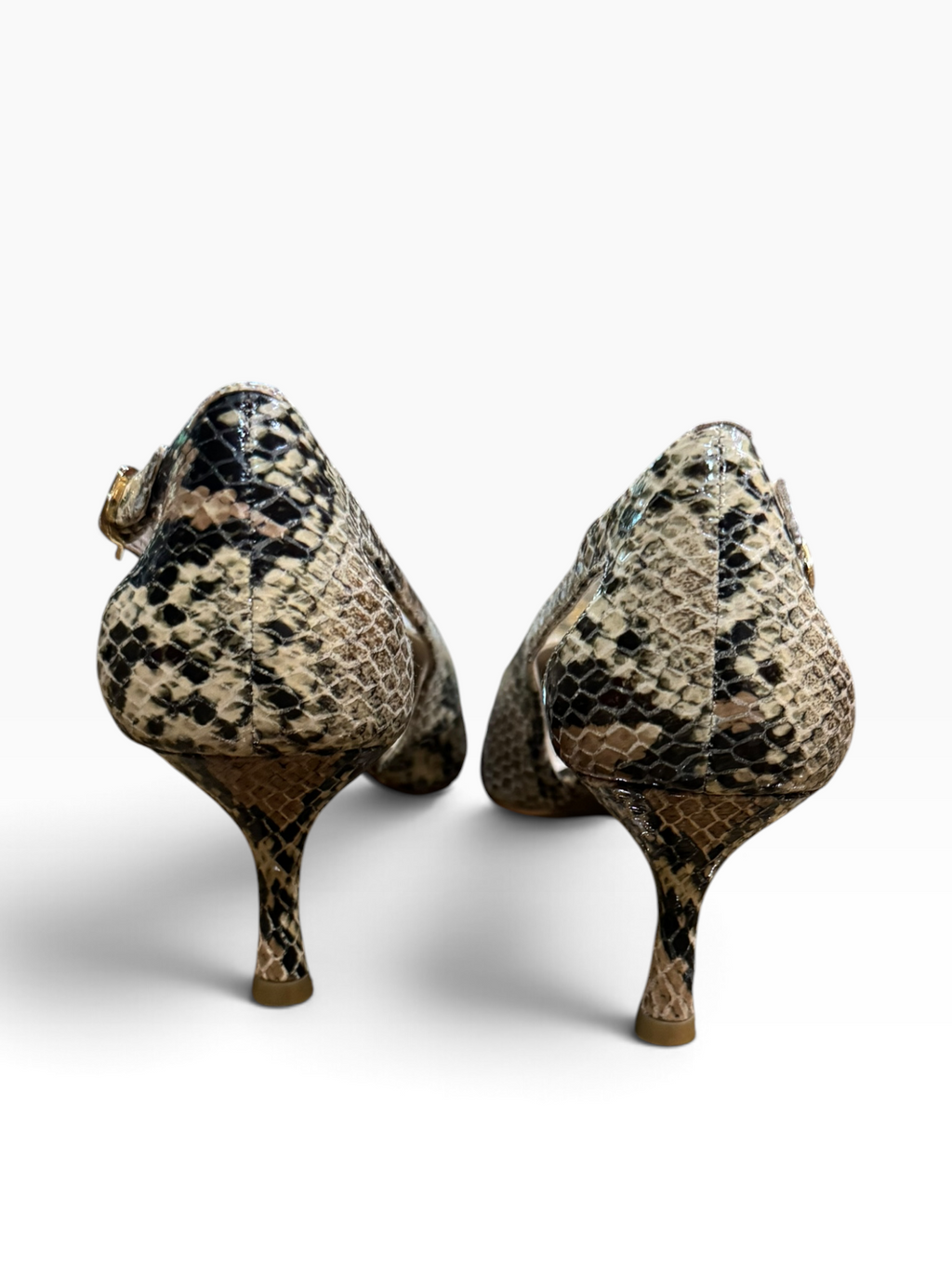 Ellen Tracy Echo Women’s 7M Snakeskin Leather Pumps - New with Flaw