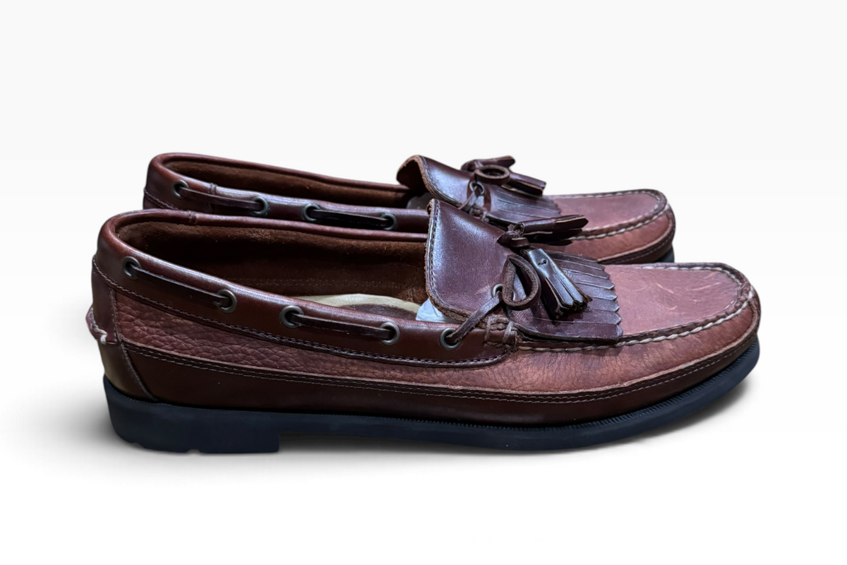 Sperry Top-Sider Tremont Brown Leather Kiltie Tassel Loafers - Size 13M / Brown - New