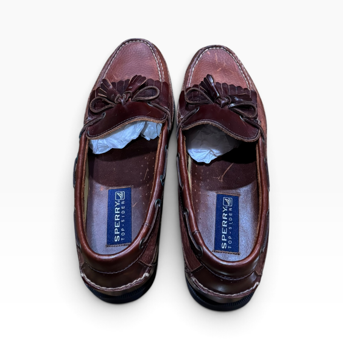 Sperry Top-Sider Tremont Brown Leather Kiltie Tassel Loafers - Size 13M / Brown - New