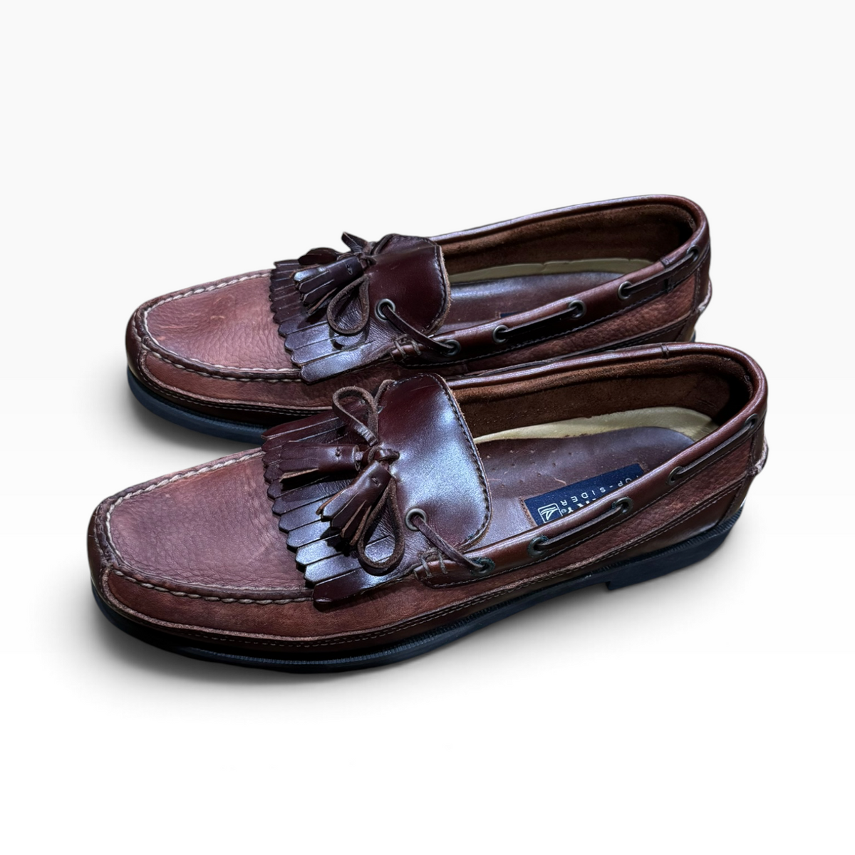 Sperry Top-Sider Tremont Brown Leather Kiltie Tassel Loafers - Size 13M / Brown - New