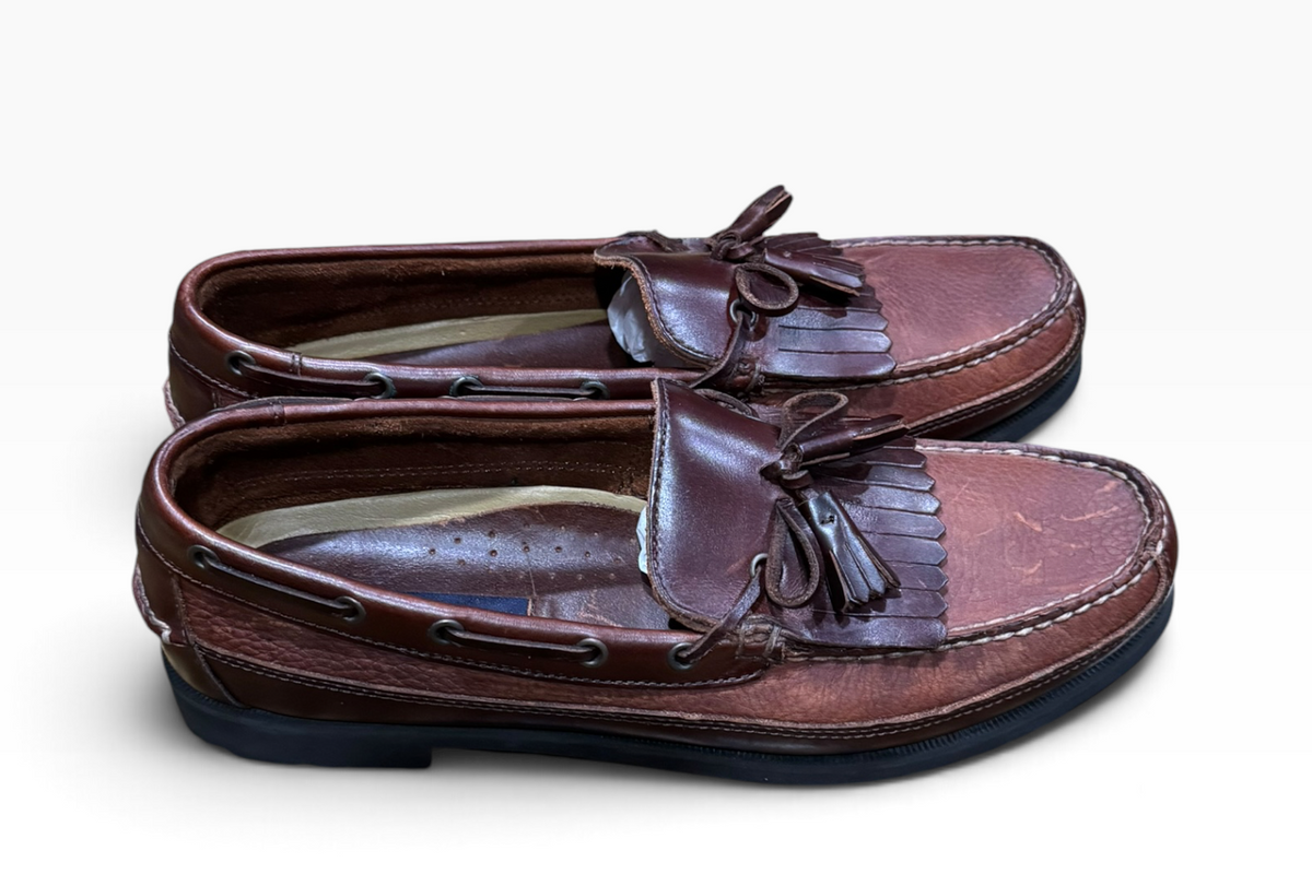 Sperry Top-Sider Tremont Brown Leather Kiltie Tassel Loafers - Size 13M / Brown - New
