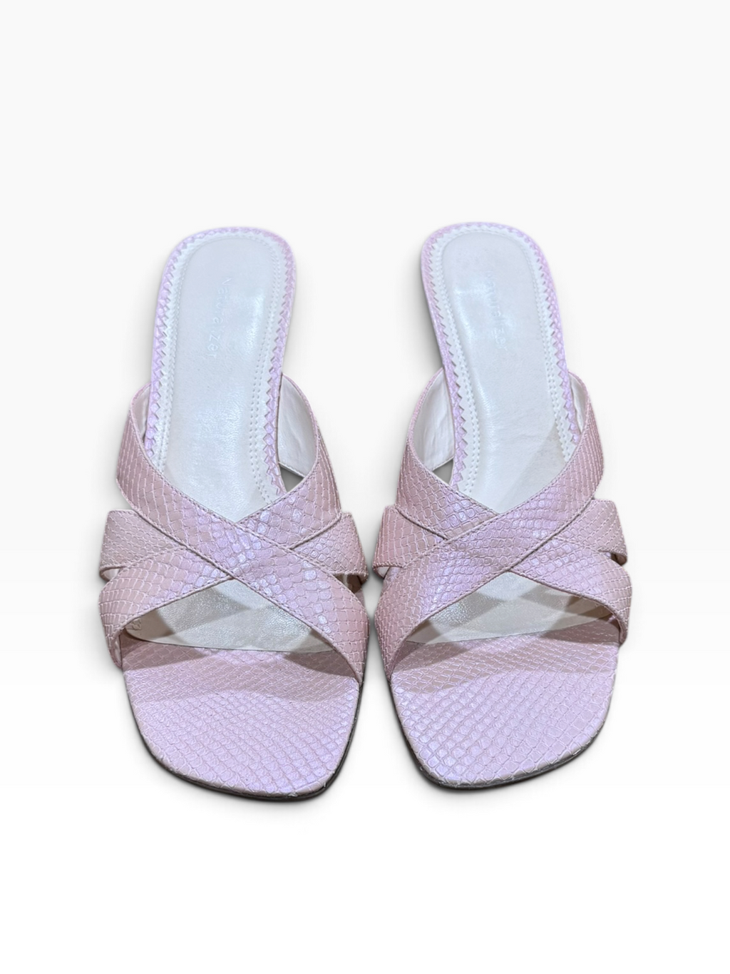 Naturalizer Sonya Women’s 9.5M Pink Snake Heels Vintage Y2K With Box - Pre-owned