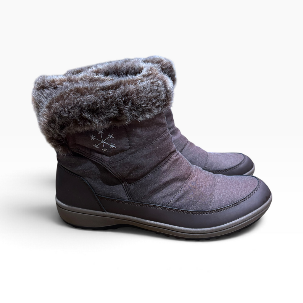 Easy Spirit Enoris 2 Women’s 8.5M Brown Faux-Fur Winter Boots with Box - Pre-owned