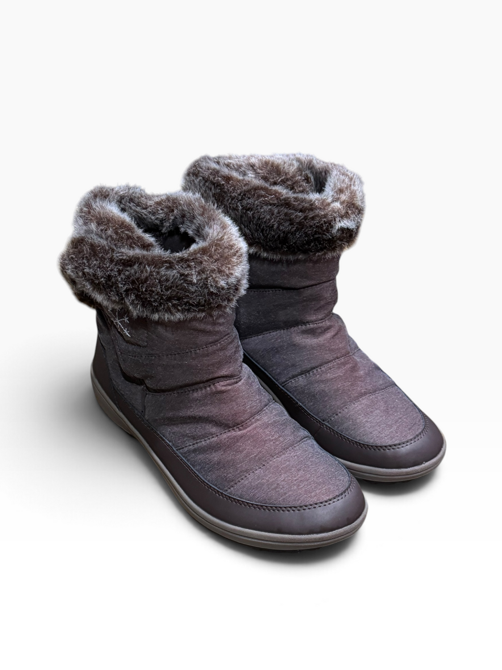 Easy Spirit Enoris 2 Women’s 8.5M Brown Faux-Fur Winter Boots with Box - Pre-owned