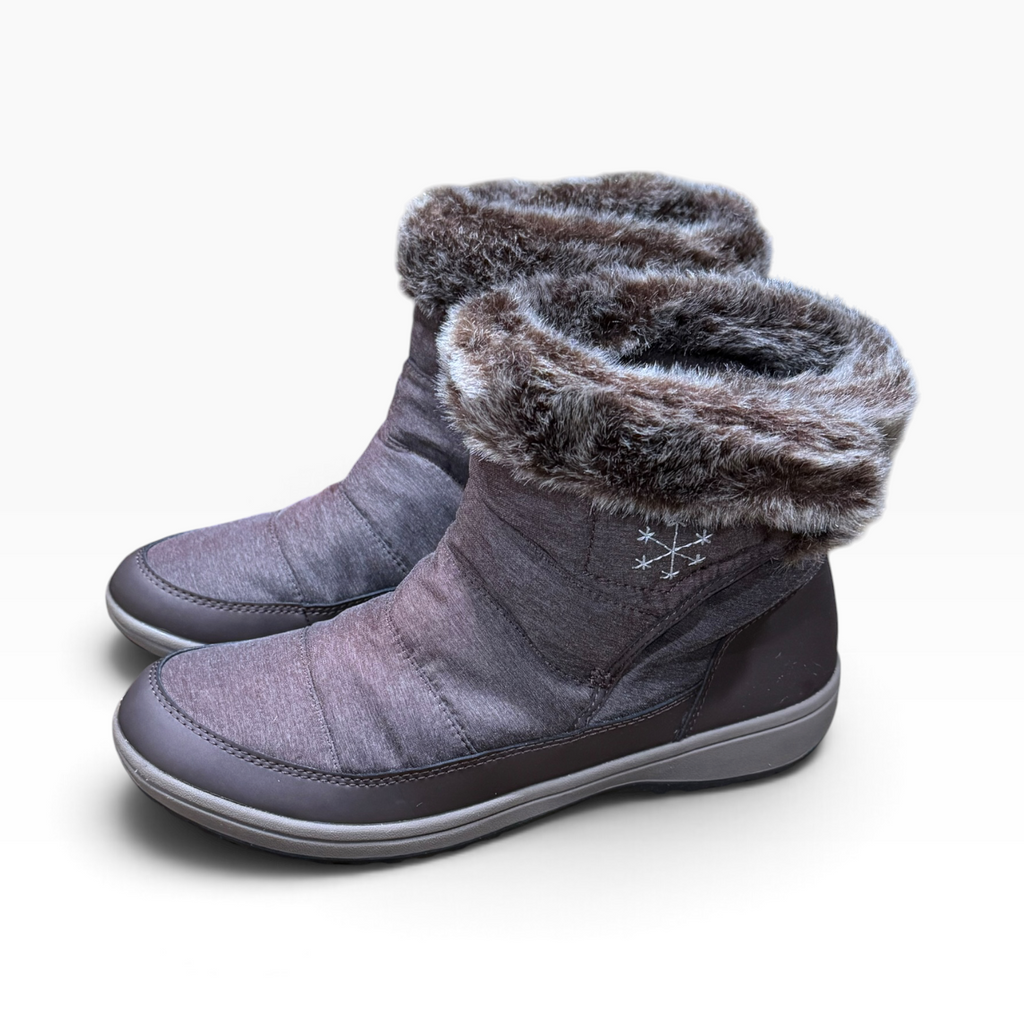 Easy Spirit Enoris 2 Women’s 8.5M Brown Faux-Fur Winter Boots with Box - Pre-owned