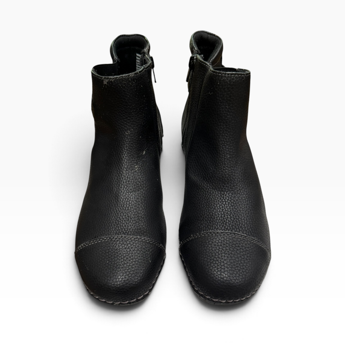 Croft & Barrow Lightweight Women’s 9M Black Side-Zip Ankle Boots - Pre-owned