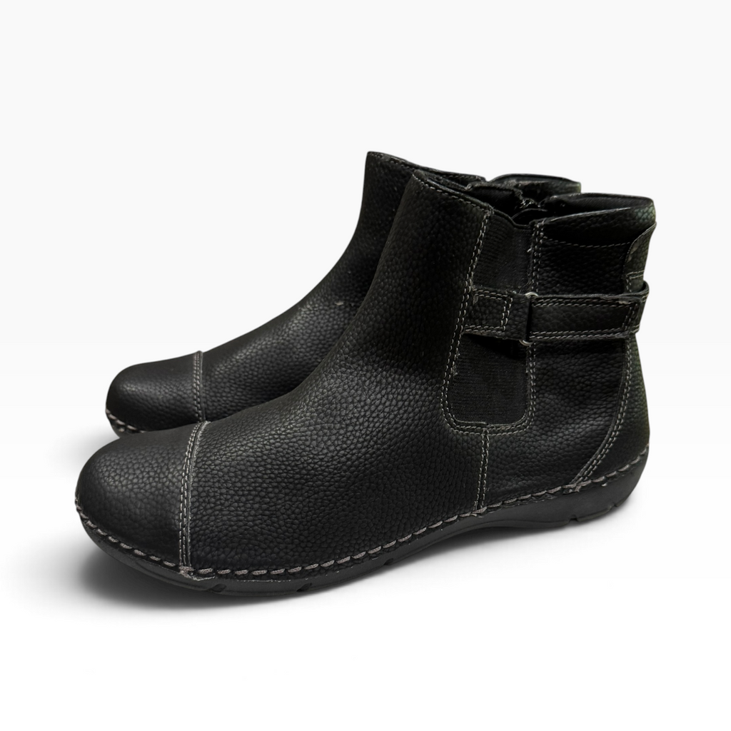 Croft & Barrow Lightweight Women’s 9M Black Side-Zip Ankle Boots - Pre-owned