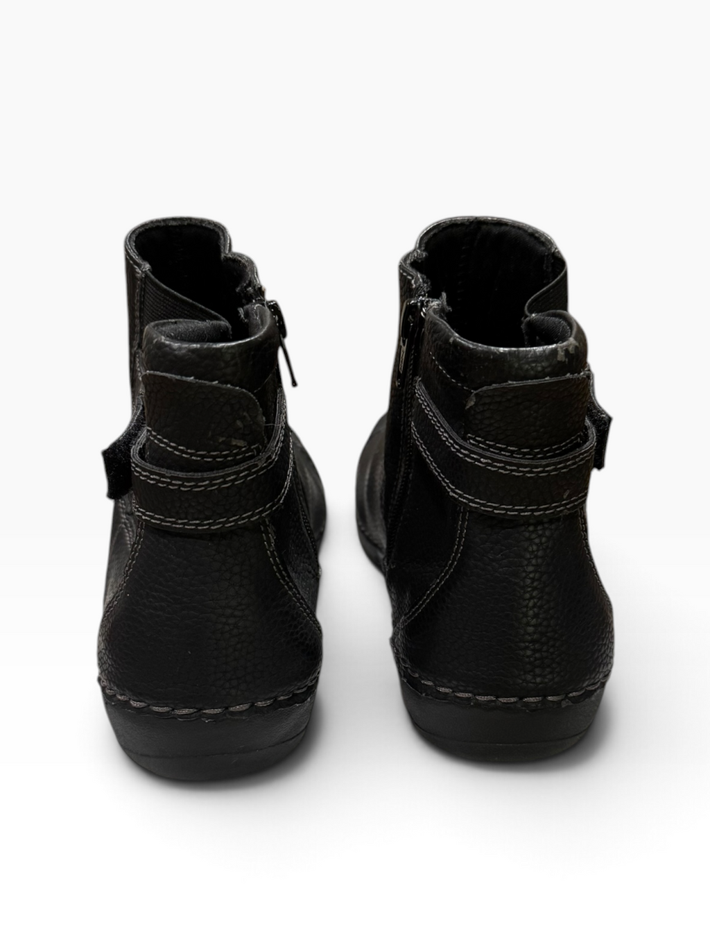 Croft & Barrow Lightweight Women’s 9M Black Side-Zip Ankle Boots - Pre-owned