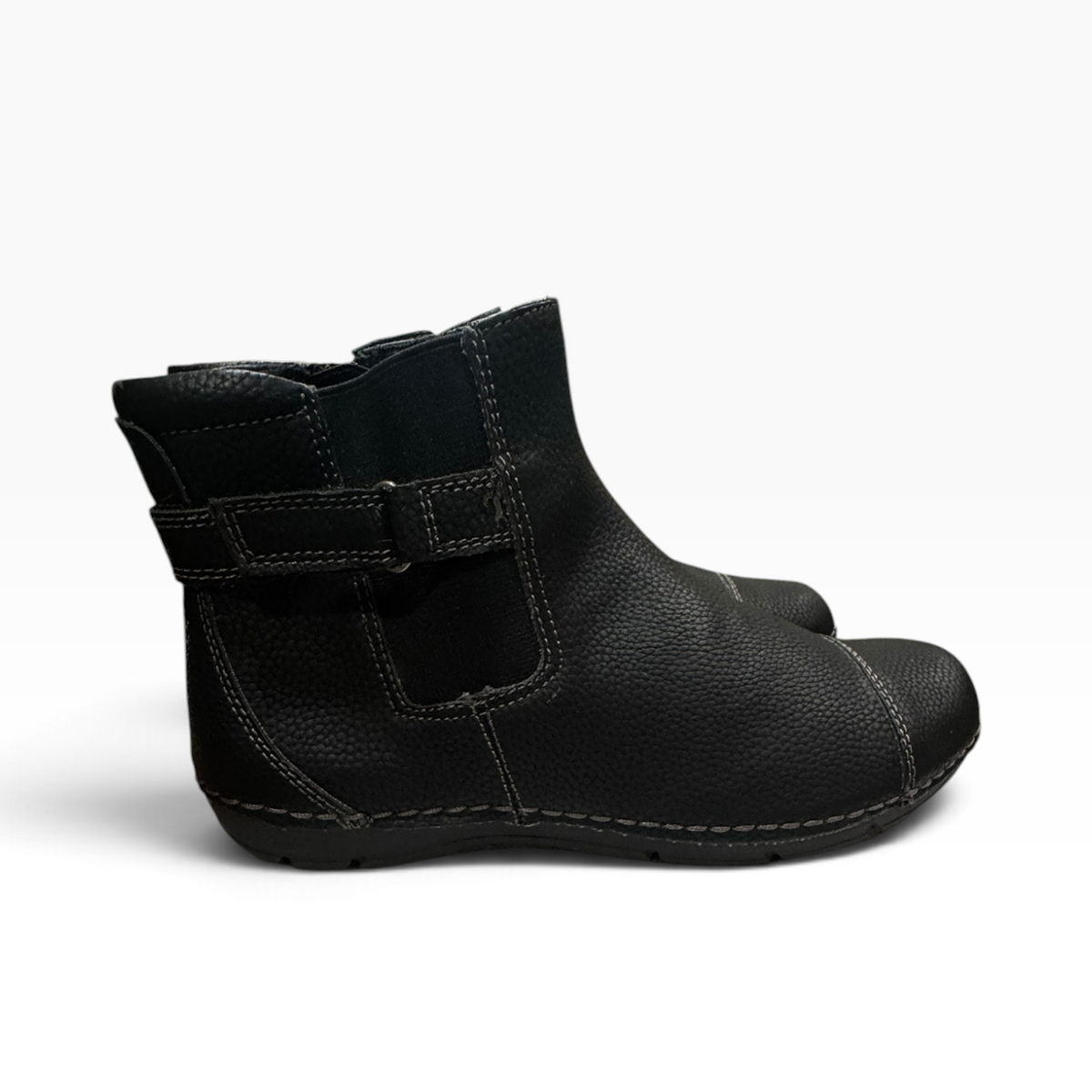 Croft & Barrow Lightweight Women’s 9M Black Side-Zip Ankle Boots - Pre-owned