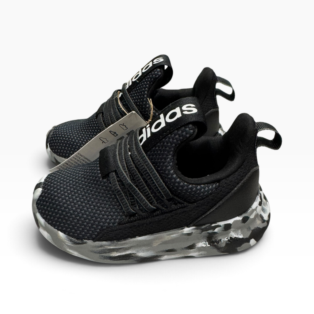 Adidas Lite Racer Adapt 7.0 Toddler Shoes Size 7K Black Camo IH1527 - New