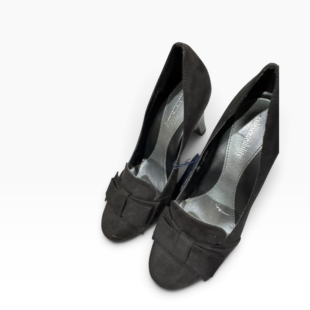 Croft & Barrow Sole Senseability Women’s 7M Black Bow Platform Pumps - New with Flaw