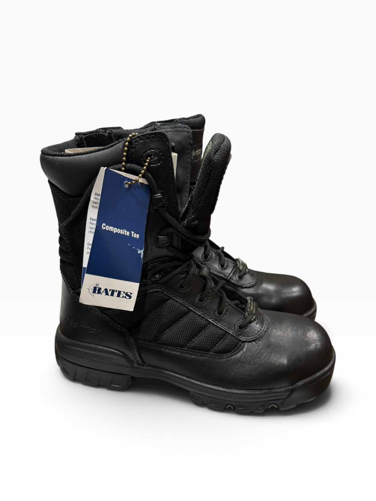 Bates Ultra-Lites 8-Inch Composite Safety-Toe EH Boots Men’s 6.5M E02263 - New