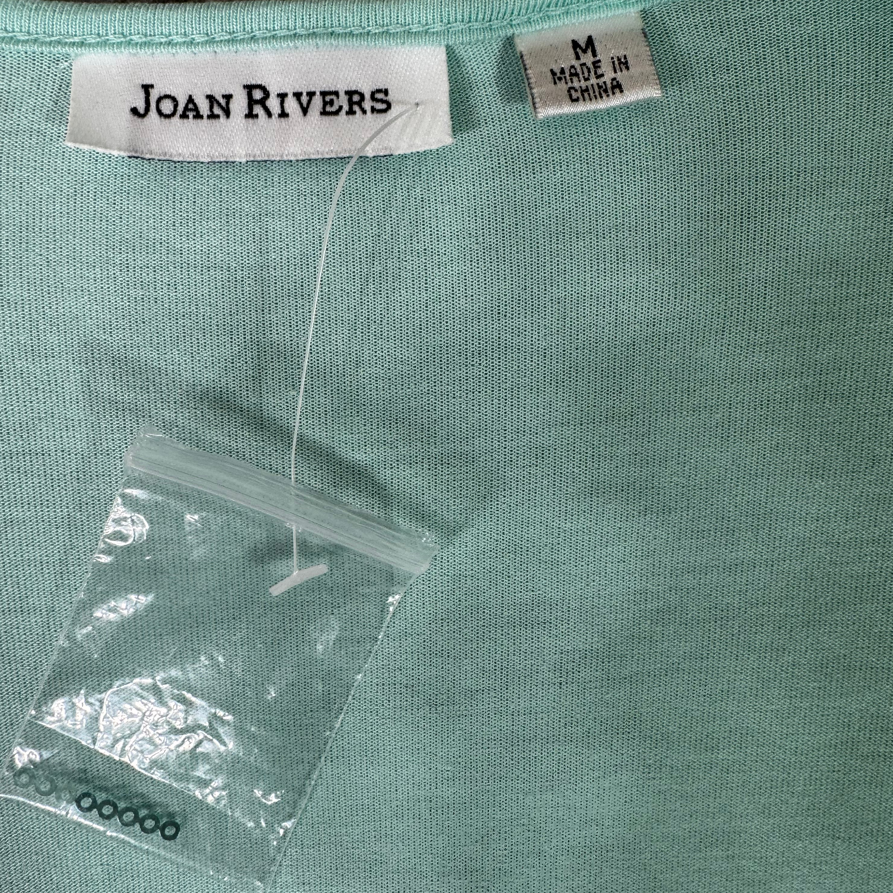 Joan Rivers Women's Aqua Sequins Long Sleeve Sweater Medium - New