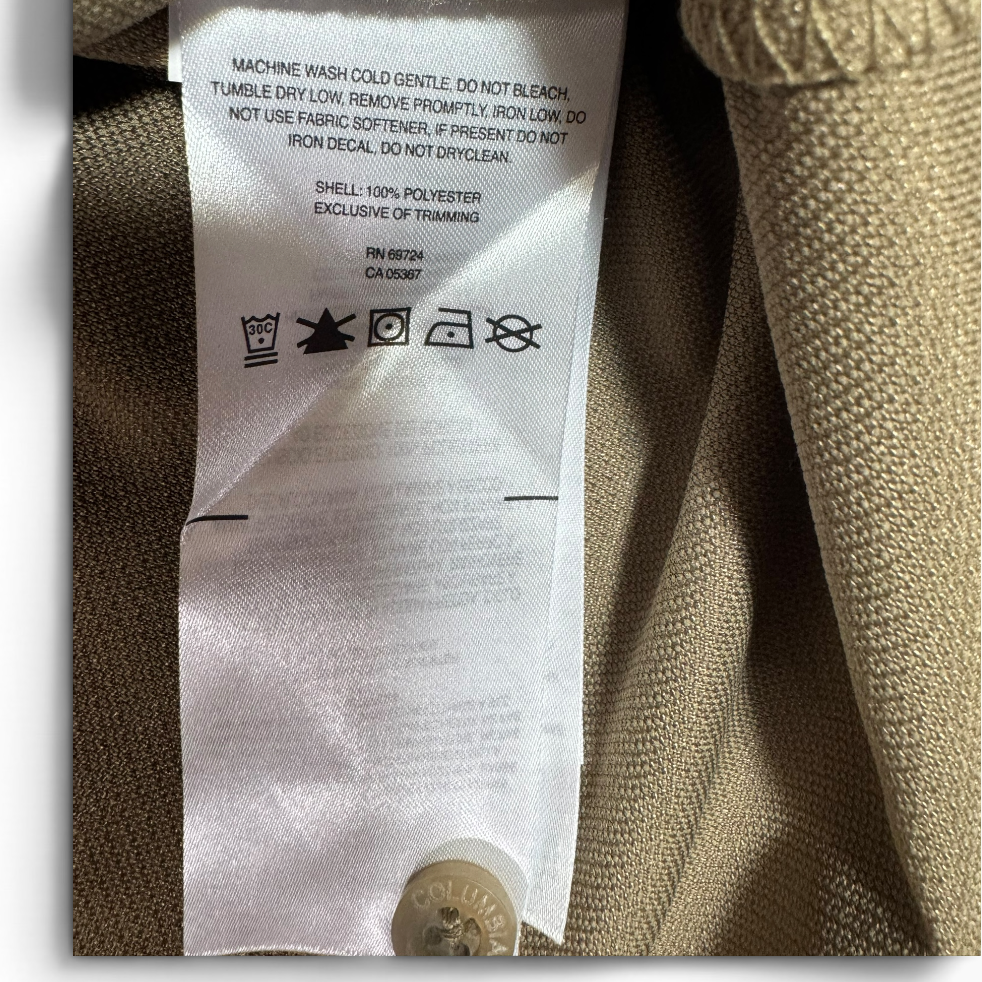 Columbia Bucktail Men’s Long Sleeve Henley Tan XXL - New