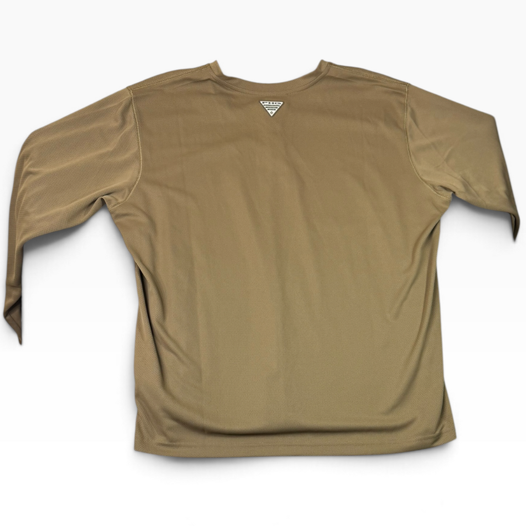 Columbia Bucktail Men’s Long Sleeve Henley Tan XXL - New