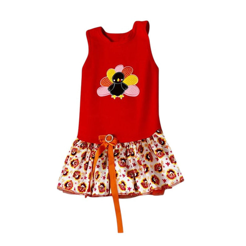 Dog Turkey Costume Red Top & Tutu Skirt Set NWOT - S/M