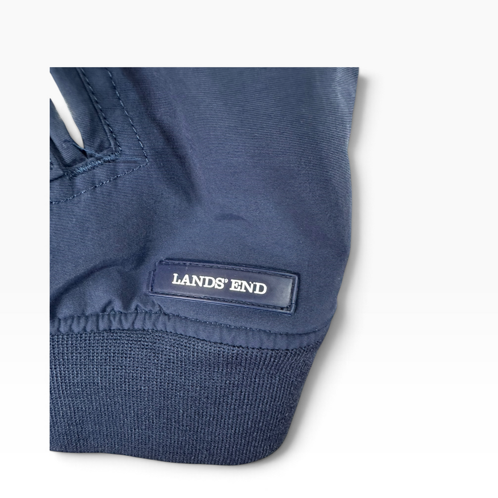 Lands’ End Squall Navy Zip Bomber Jacket XL - Pre-owned