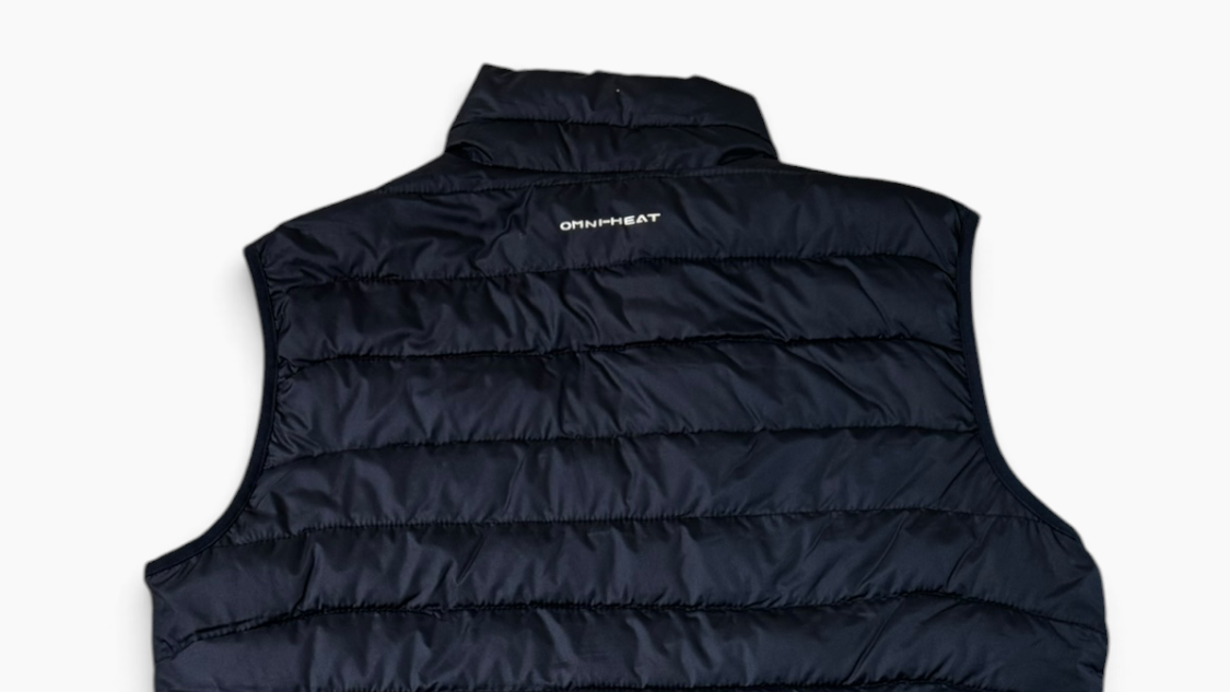 Columbia Navy Quilted Puffer Vest Size Medium - Pre-owned