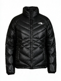 The North Face Black Chevron Quilted Down Jacket Medium - Pre-owned