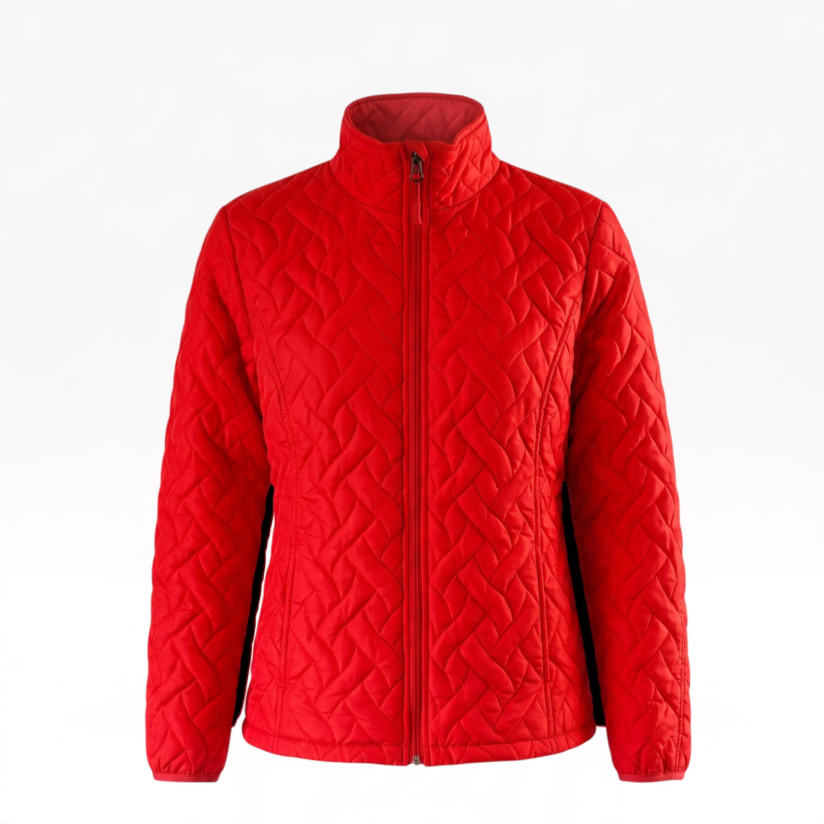 Lands’ End Coral Quilted Jacket M Petite 10-12 - Pre-owned