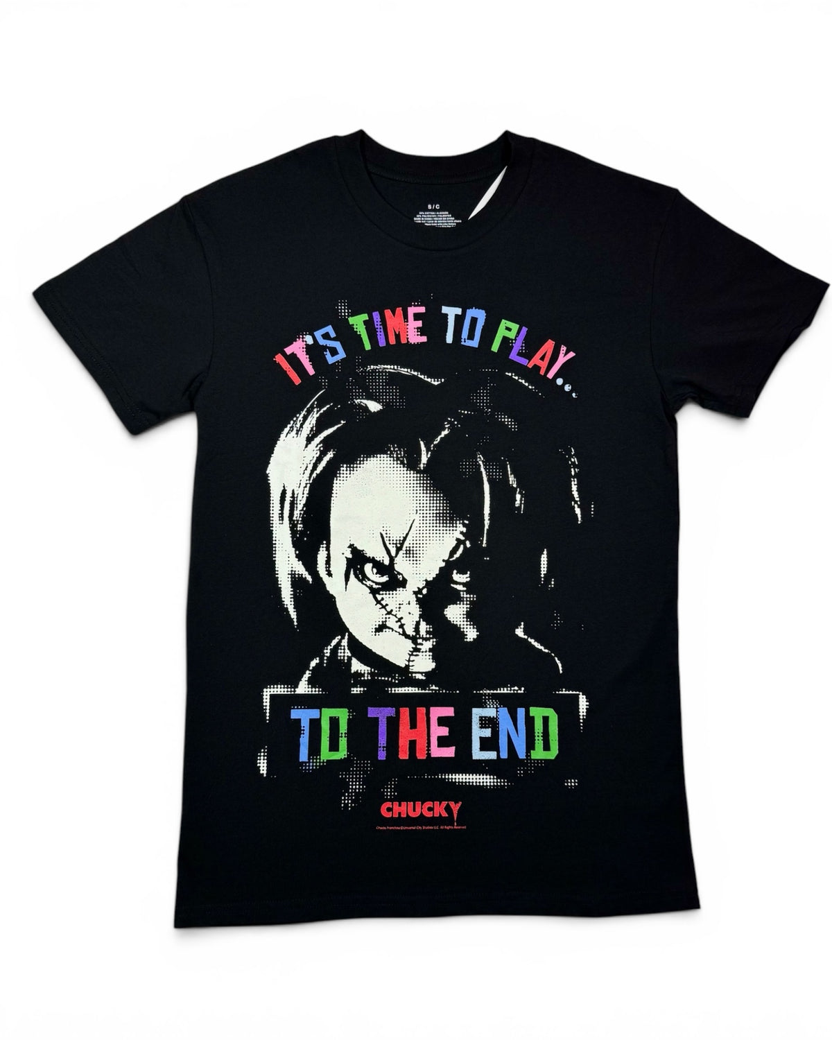 Chucky "It's Time To Play" Movie Graphic T-Shirt - Black