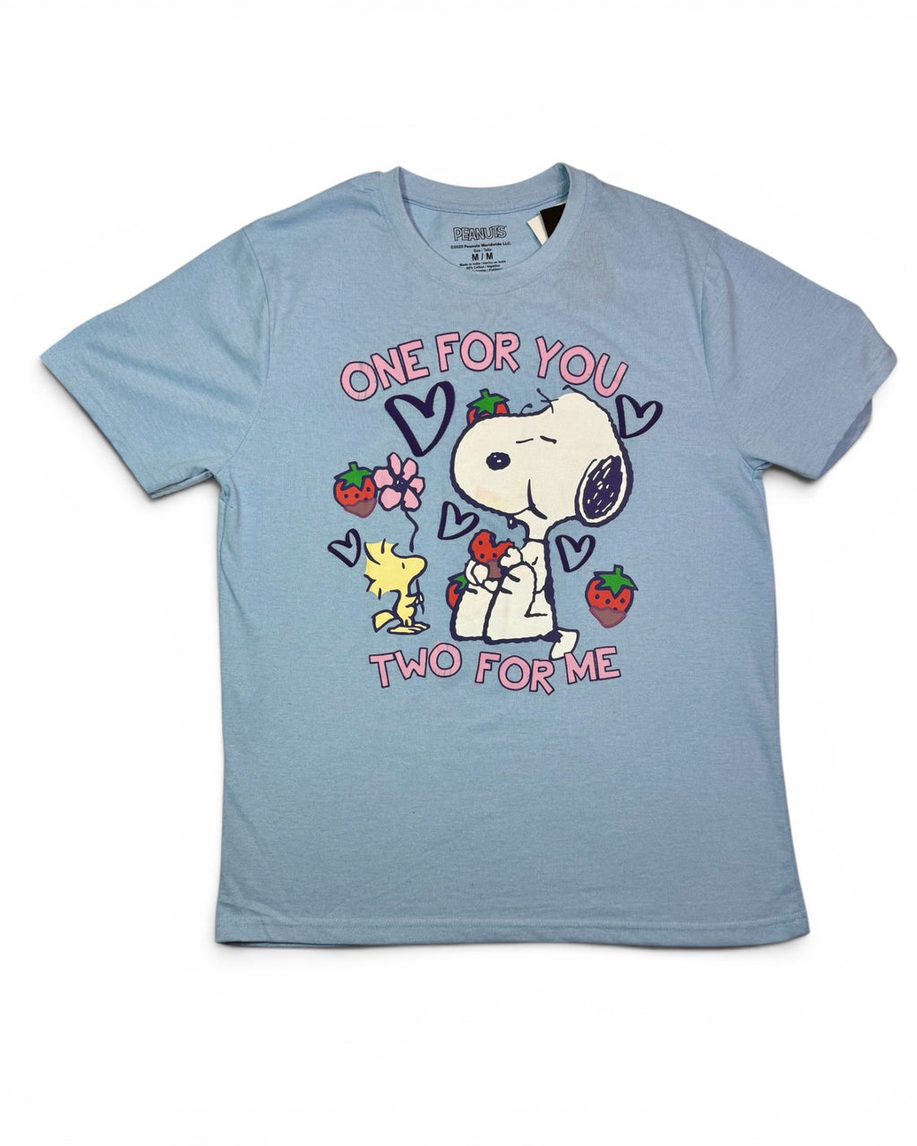 Peanuts Snoopy "One For You Two For Me" Graphic T-Shirt