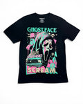 Scream Ghostface Retro Graphic T-Shirt - Black