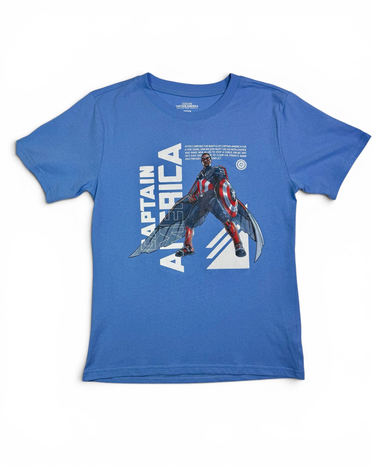 Marvel Captain America Brave New World Youth Graphic T-Shirt Size 10/12