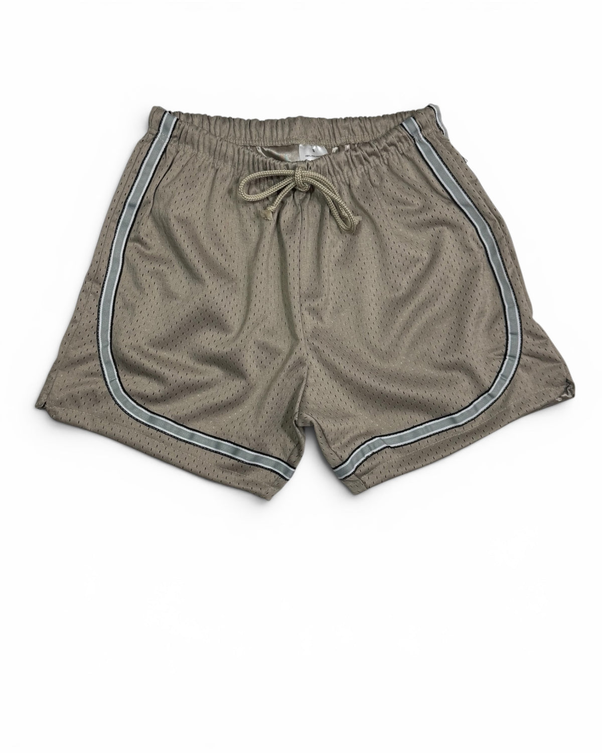 Water-Repellent Athletic Running Shorts – Taupe Beige