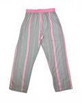 Women's Pink & Gray Striped Sleep Lounge Pants NWT