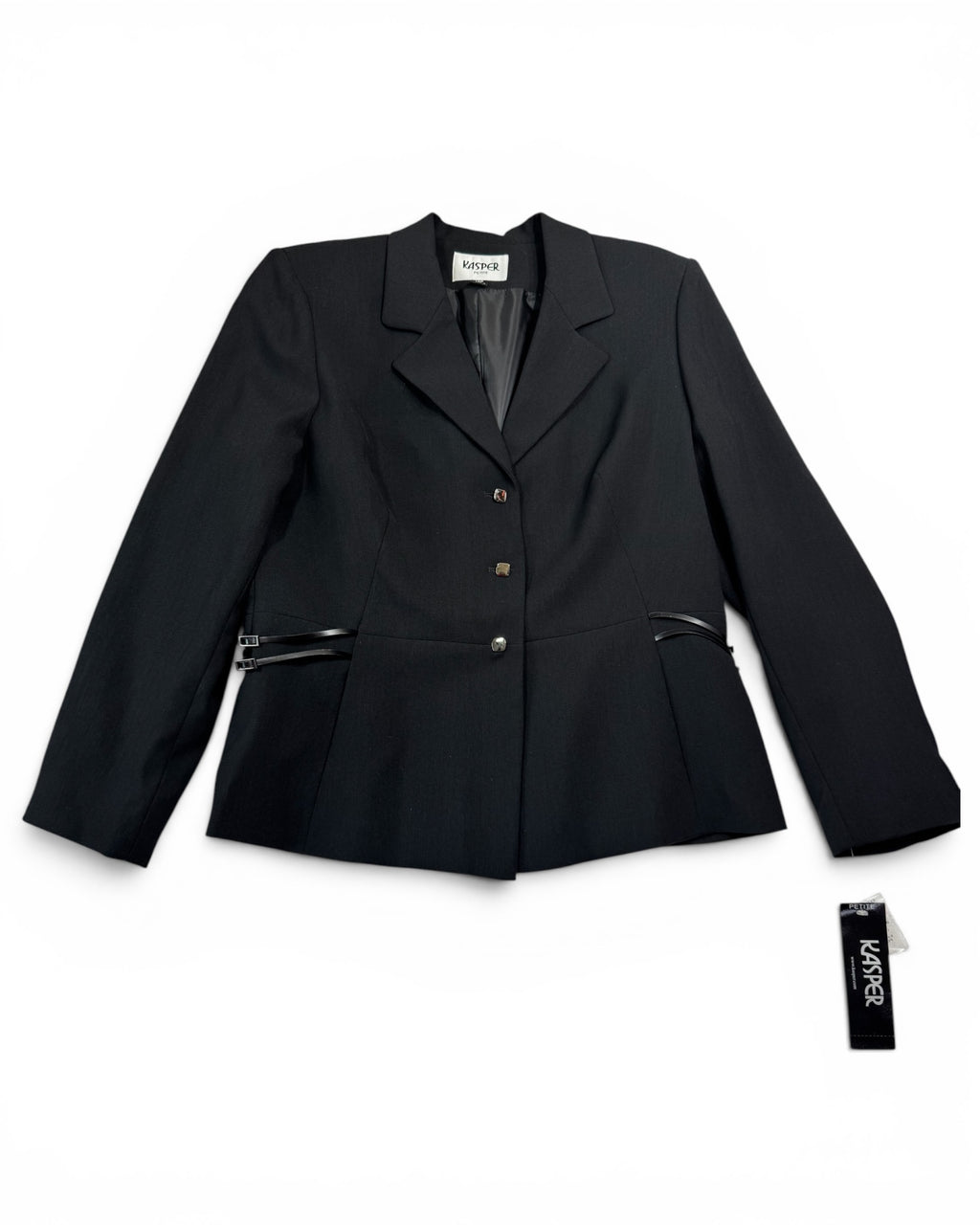 Kasper Petite Black Tailored Blazer Jacket NWT Size 12P