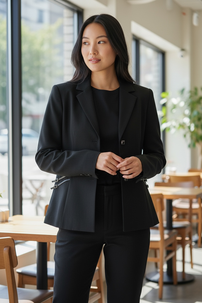 Kasper Petite Black Tailored Blazer Jacket NWT Size 12P