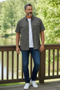 Eddie Bauer Performance Shirt Men's Large Charcoal Gray NWT