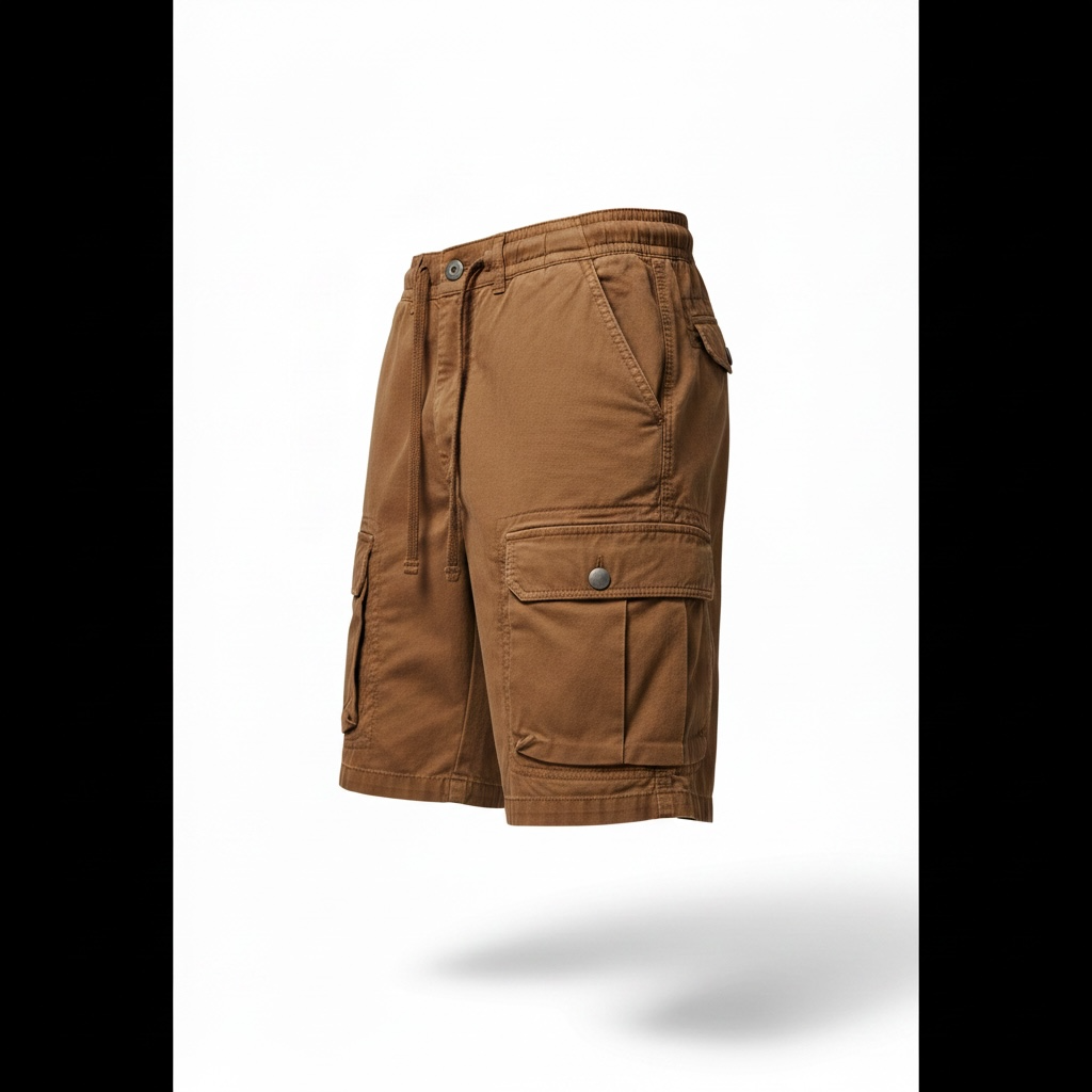 Men's Coffee Brown Cargo Shorts – Size 36