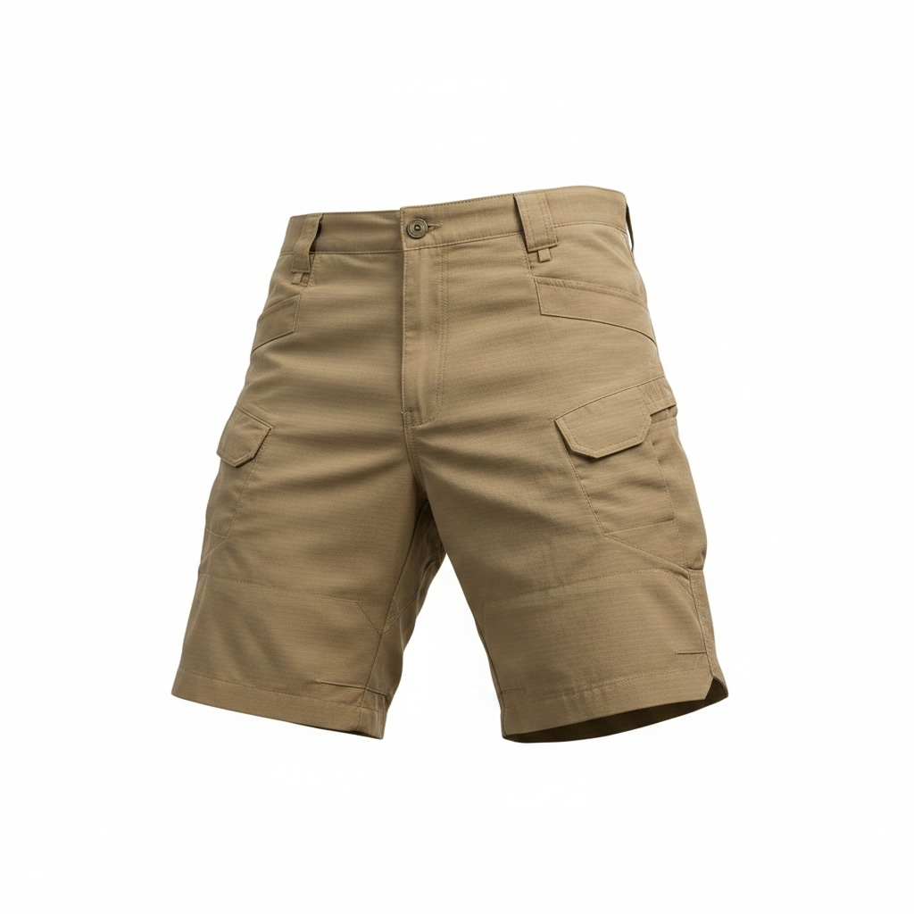 Men's Aiimaii Outdoor Cargo Shorts Khaki Tactical Utility Shorts - Size 36