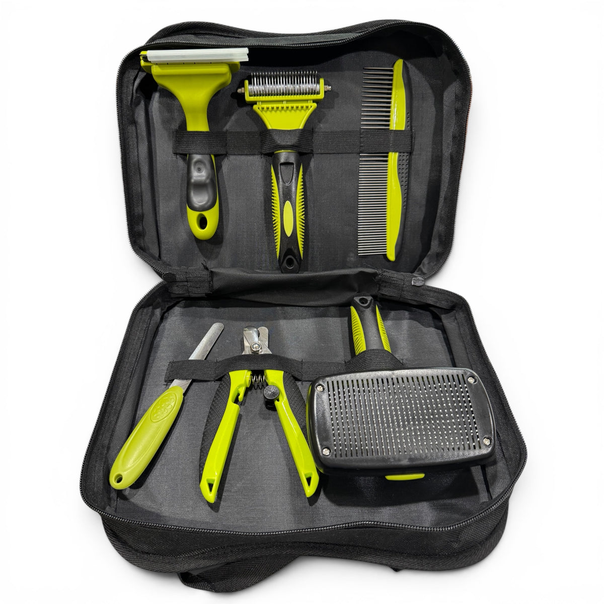 7-Piece Pet Grooming Kit with Storage Case – Dog & Cat Grooming Set