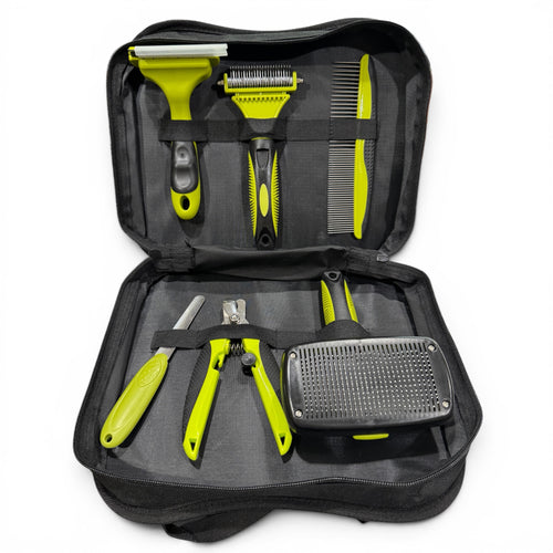 7-Piece Pet Grooming Kit with Storage Case – Dog & Cat Grooming Set