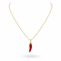 Red Chilli Pepper Charm Necklace