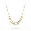 Gold-Tone and Star Charm Fashion Necklace