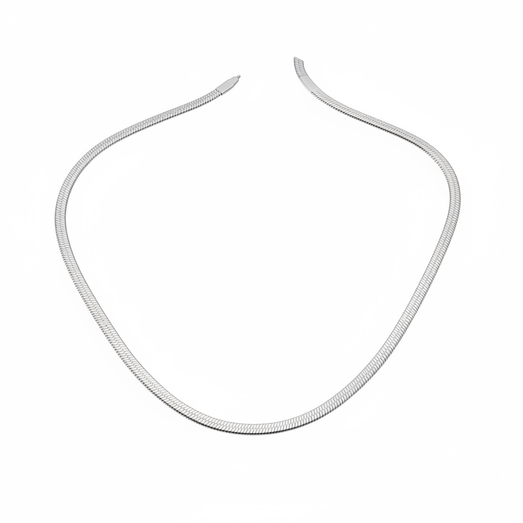 Silver-Tone Chain Necklace