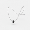 Silver Tone 8-Ball Charm Necklace