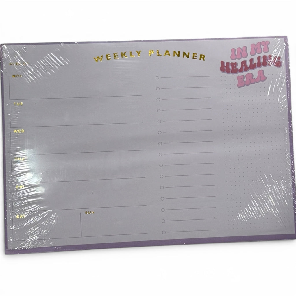 "In My Healing Era" Weekly Planner Pad