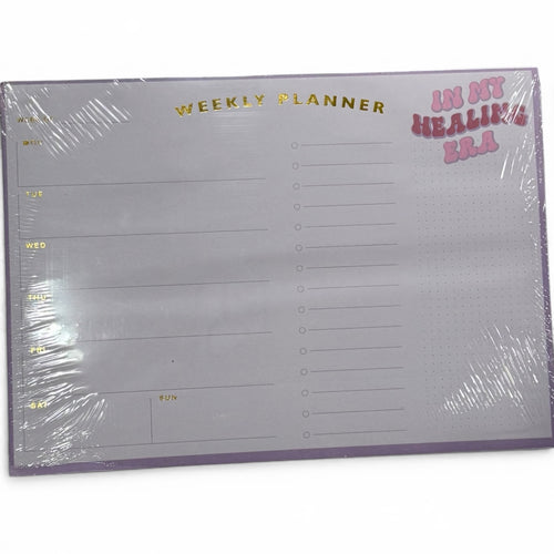 "In My Healing Era" Weekly Planner Pad