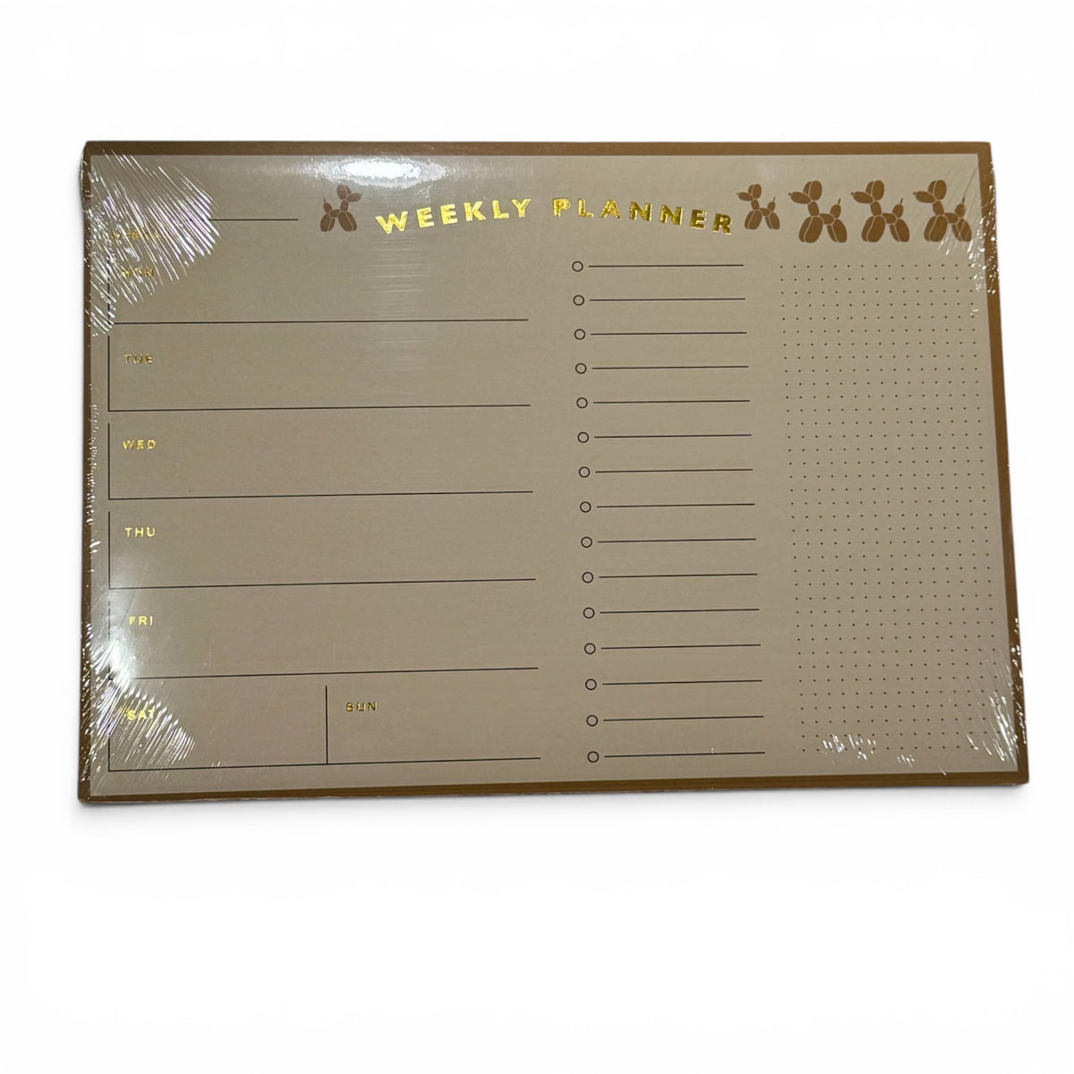 Balloon dog Weekly Planner Pad