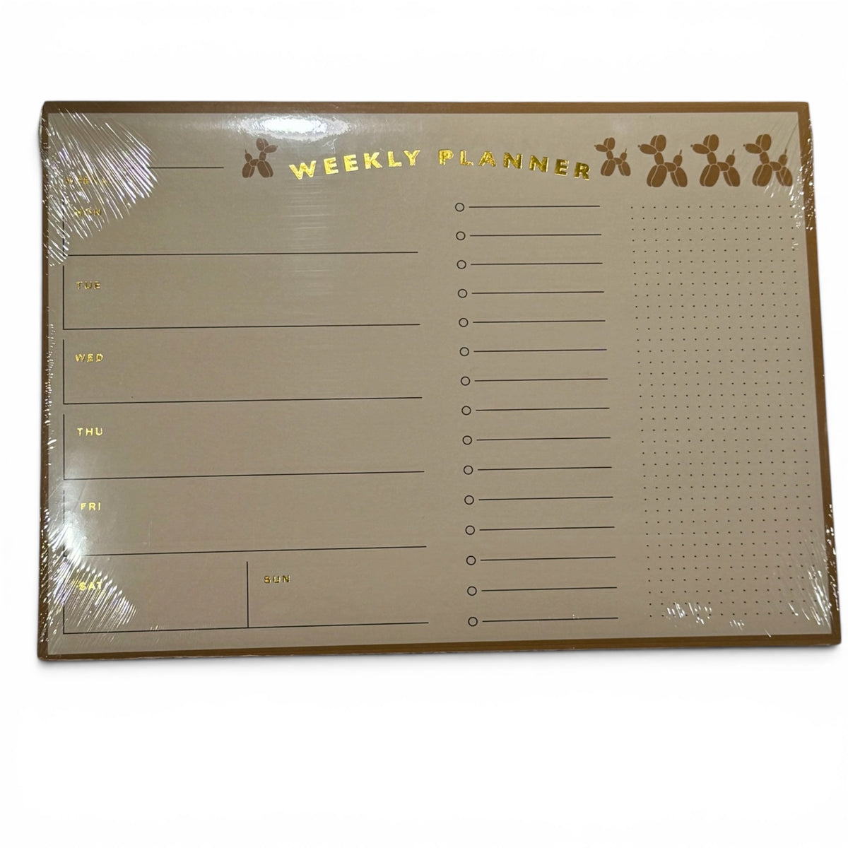 Balloon dog Weekly Planner Pad
