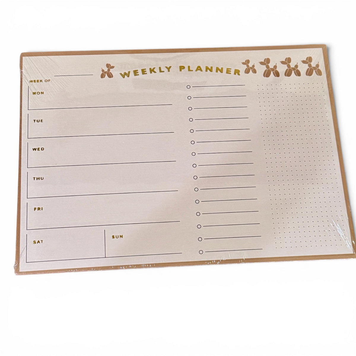 Balloon dog Weekly Planner Pad